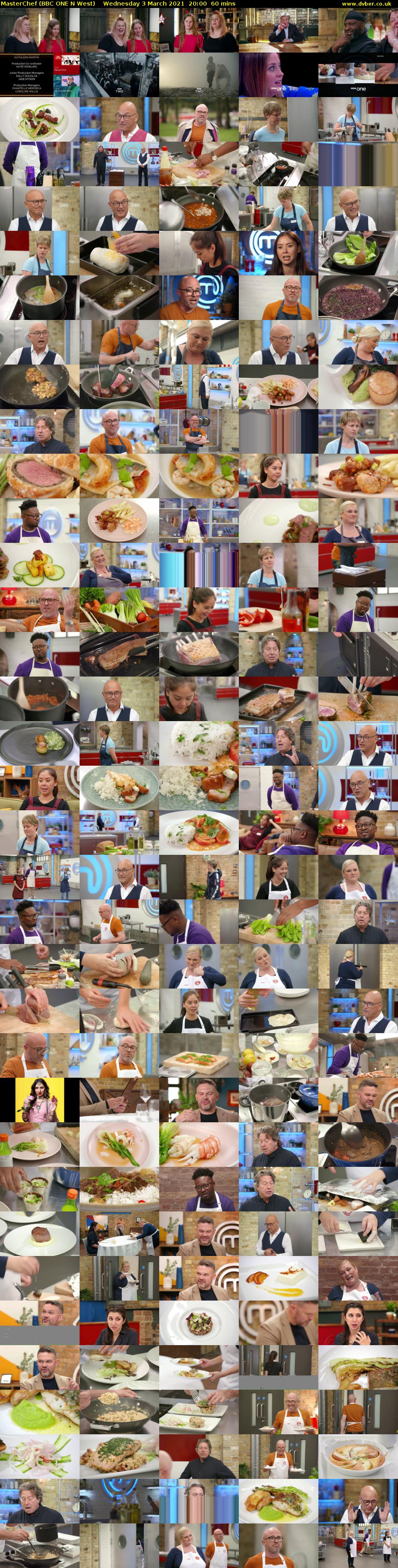 MasterChef (BBC ONE N West) Wednesday 3 March 2021 20:00 - 21:00
