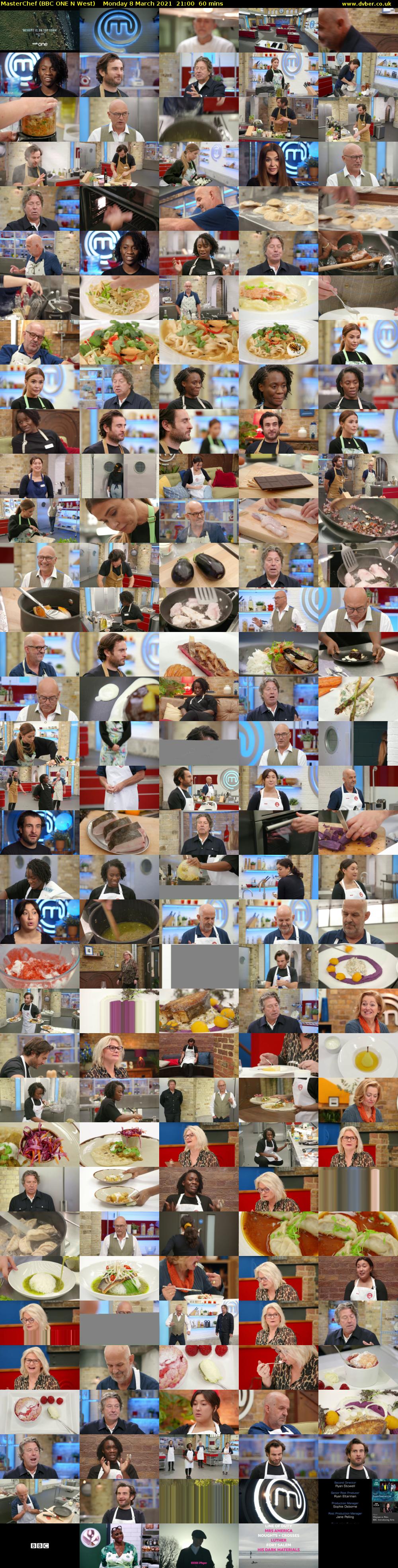 MasterChef (BBC ONE N West) Monday 8 March 2021 21:00 - 22:00