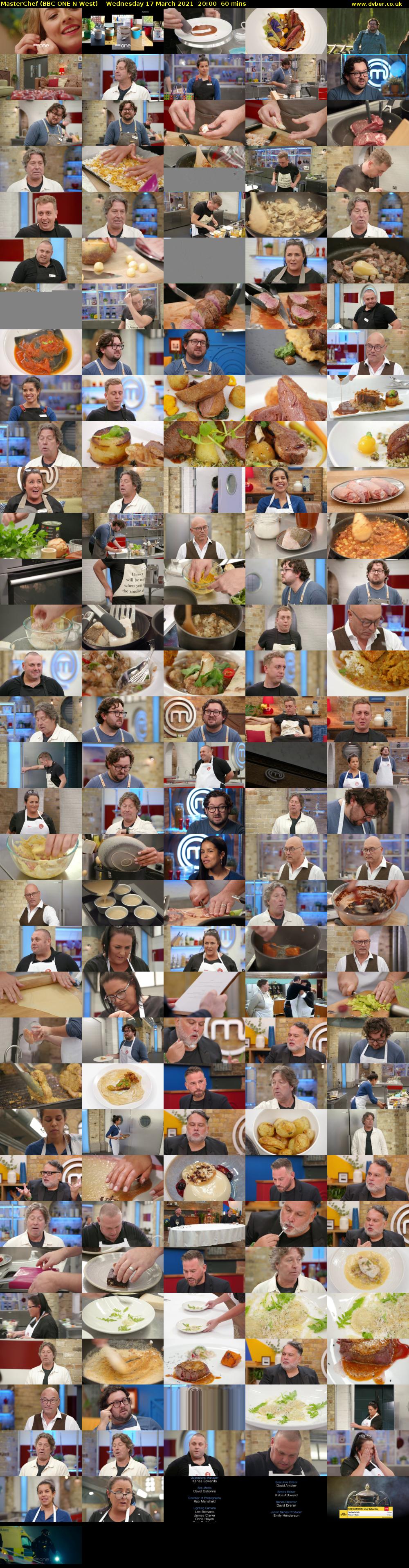 MasterChef (BBC ONE N West) Wednesday 17 March 2021 20:00 - 21:00