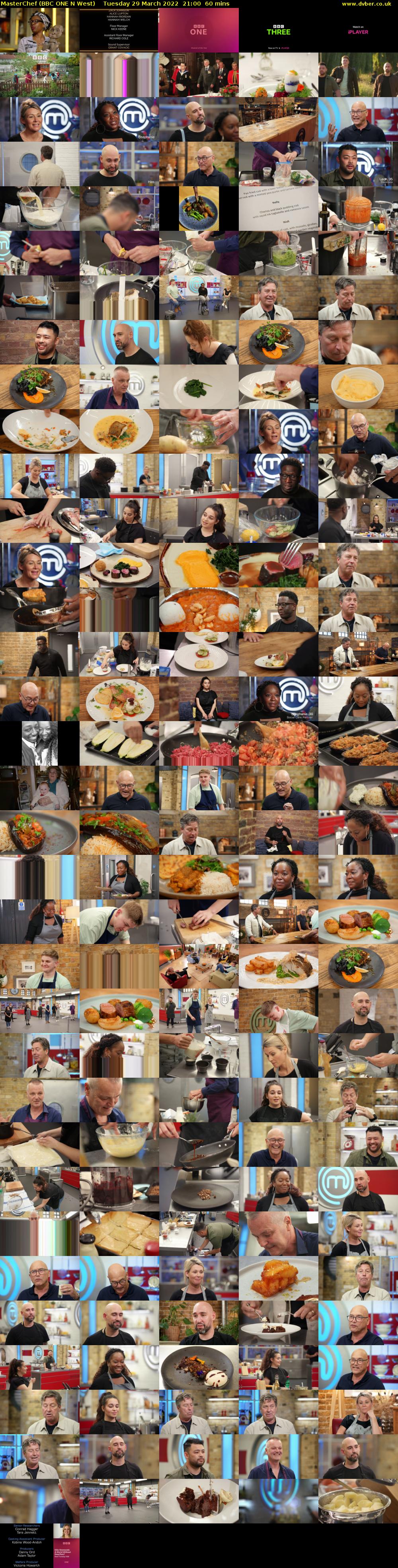 MasterChef (BBC ONE N West) Tuesday 29 March 2022 21:00 - 22:00