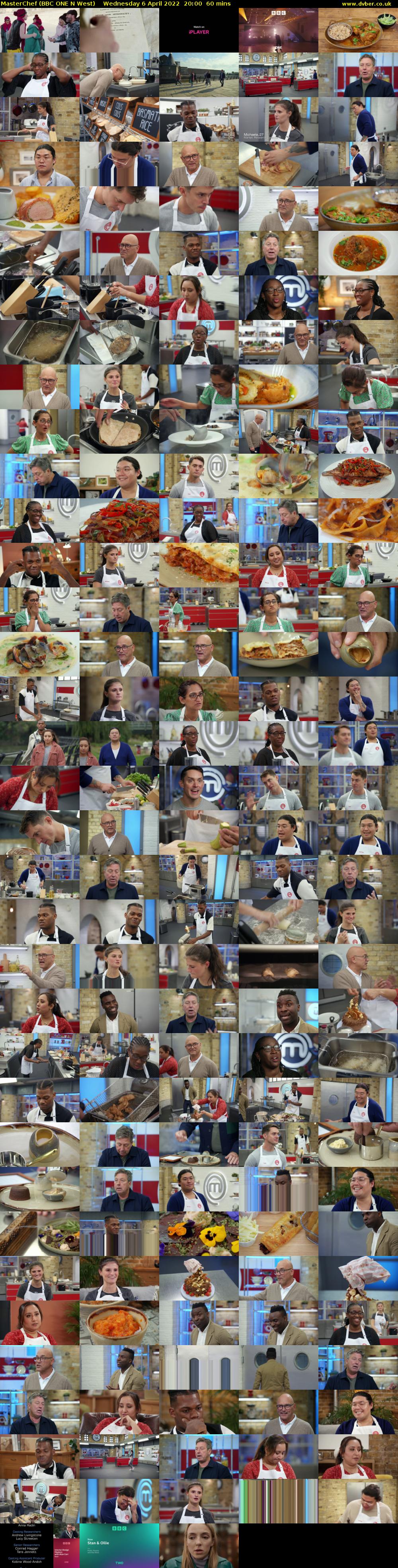 MasterChef (BBC ONE N West) Wednesday 6 April 2022 20:00 - 21:00