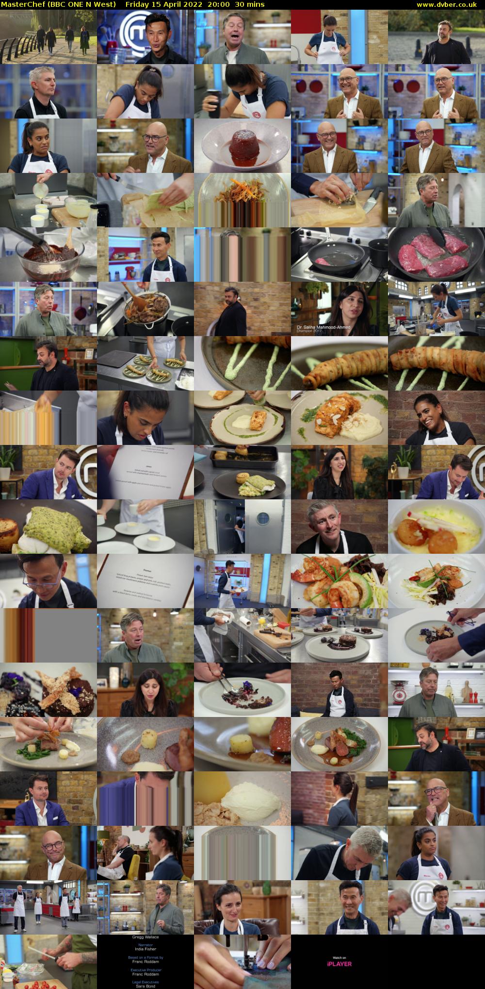 MasterChef (BBC ONE N West) Friday 15 April 2022 20:00 - 20:30