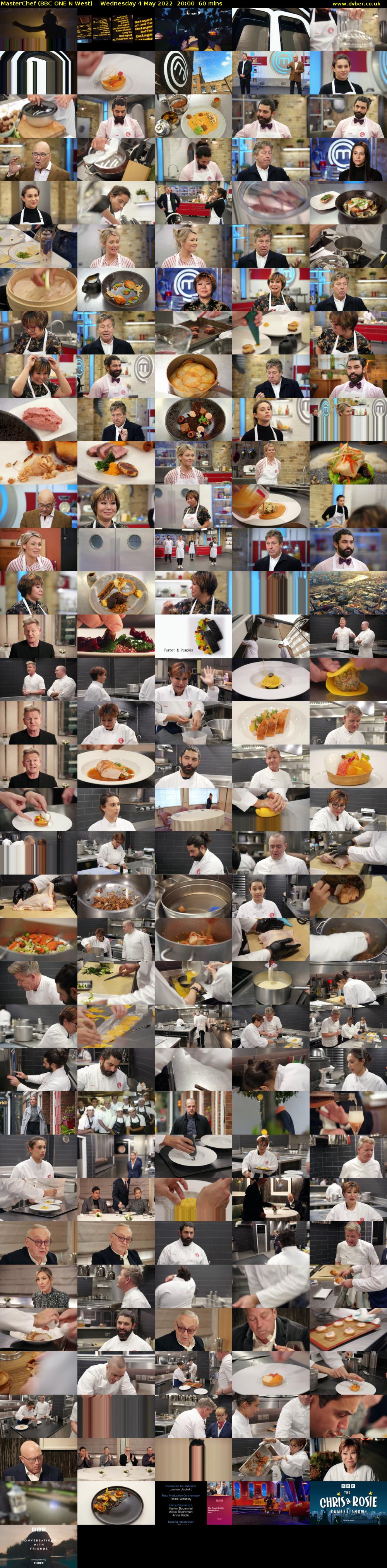 MasterChef (BBC ONE N West) Wednesday 4 May 2022 20:00 - 21:00