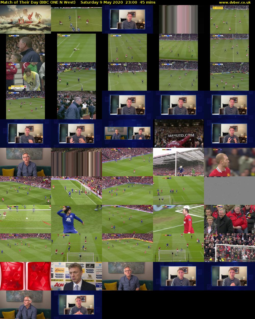 Match of Their Day (BBC ONE N West) Saturday 9 May 2020 23:00 - 23:45