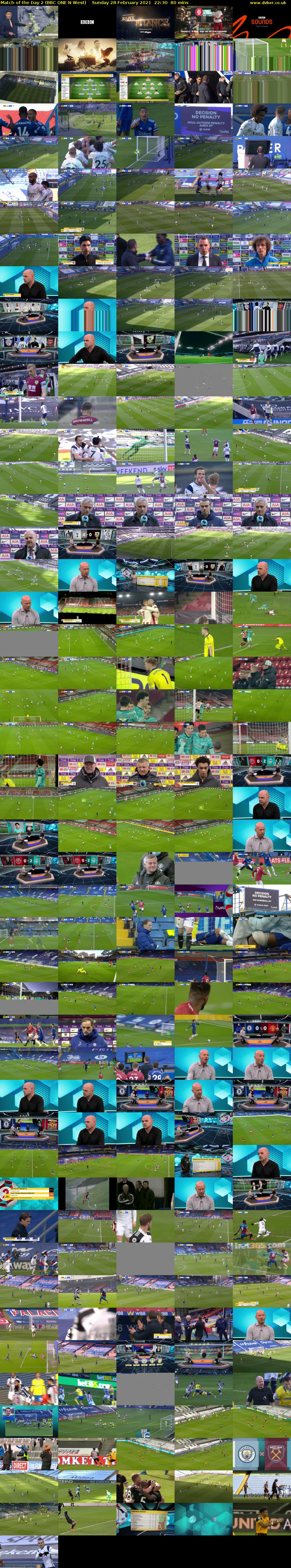 Match of the Day 2 (BBC ONE N West) Sunday 28 February 2021 22:30 - 23:50