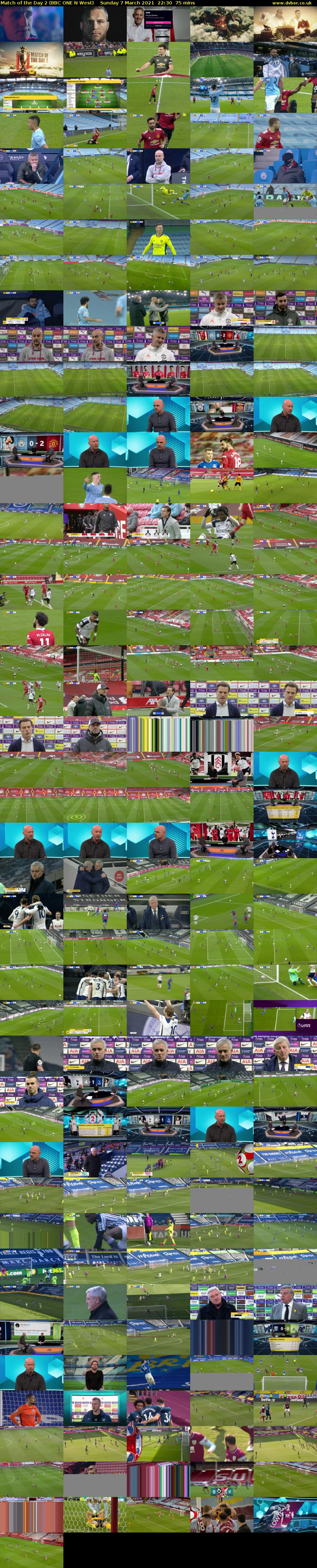 Match of the Day 2 (BBC ONE N West) Sunday 7 March 2021 22:30 - 23:45