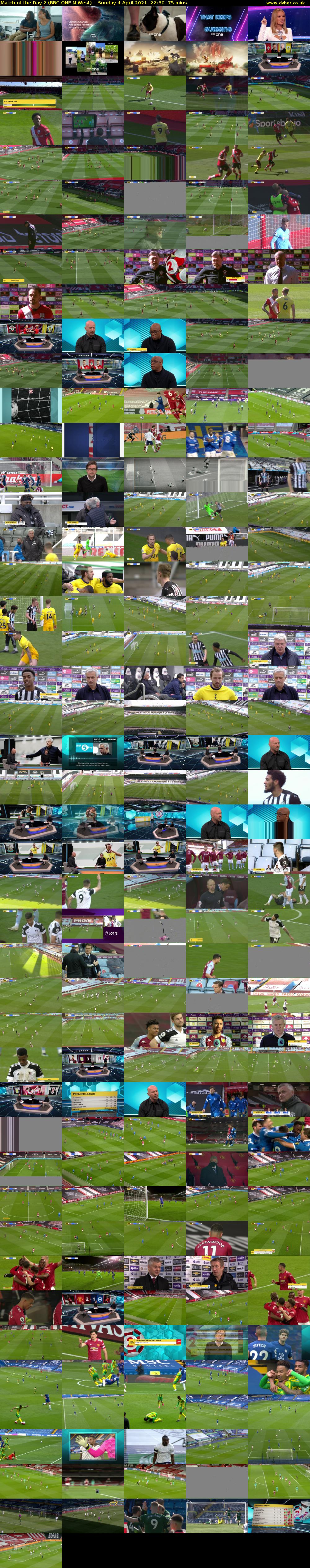 Match of the Day 2 (BBC ONE N West) Sunday 4 April 2021 22:30 - 23:45