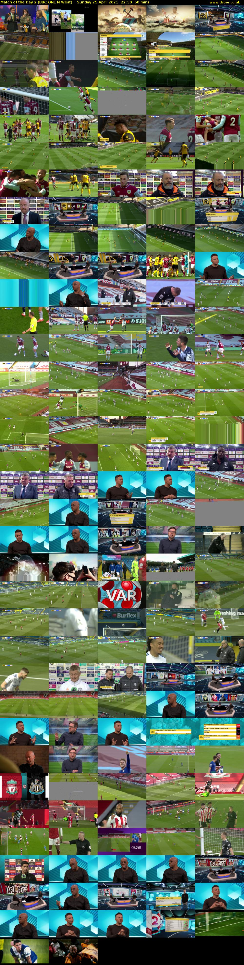 Match of the Day 2 (BBC ONE N West) Sunday 25 April 2021 22:30 - 23:30