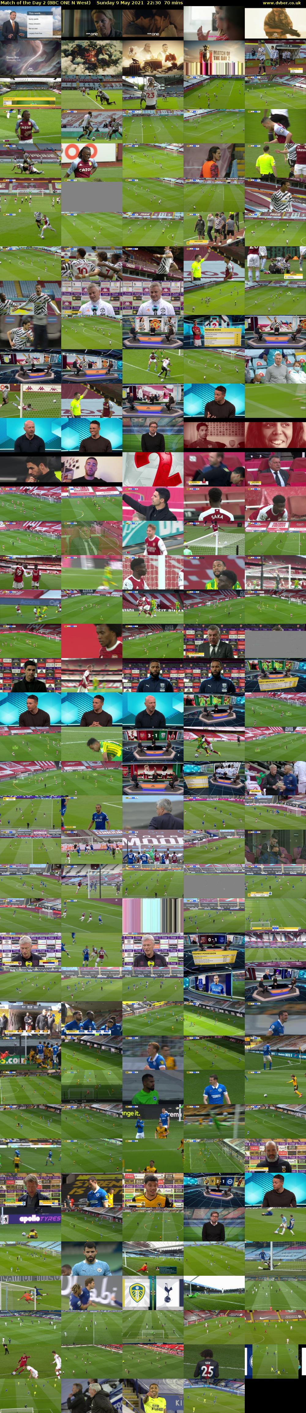 Match of the Day 2 (BBC ONE N West) Sunday 9 May 2021 22:30 - 23:40
