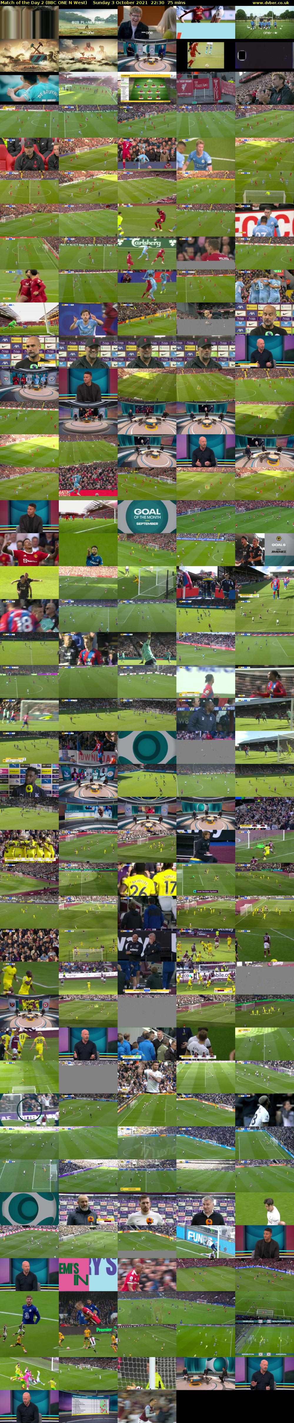 Match of the Day 2 (BBC ONE N West) Sunday 3 October 2021 22:30 - 23:45
