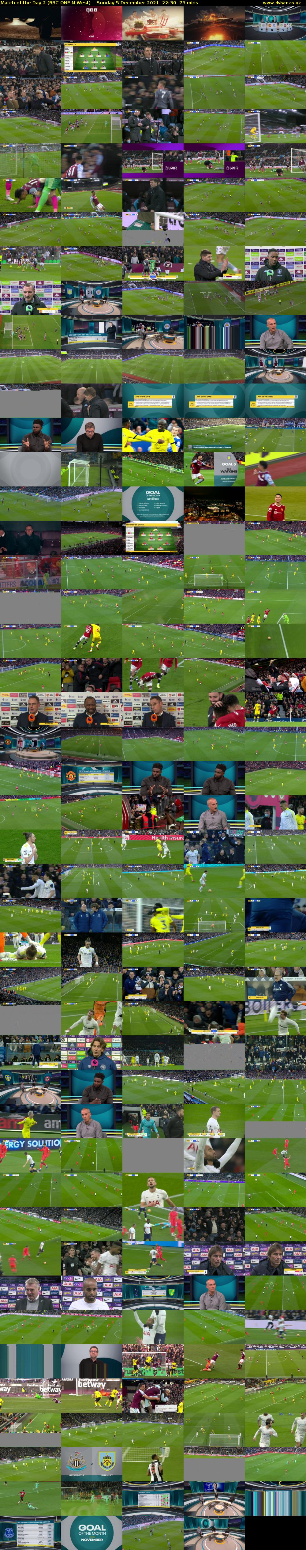 Match of the Day 2 (BBC ONE N West) Sunday 5 December 2021 22:30 - 23:45