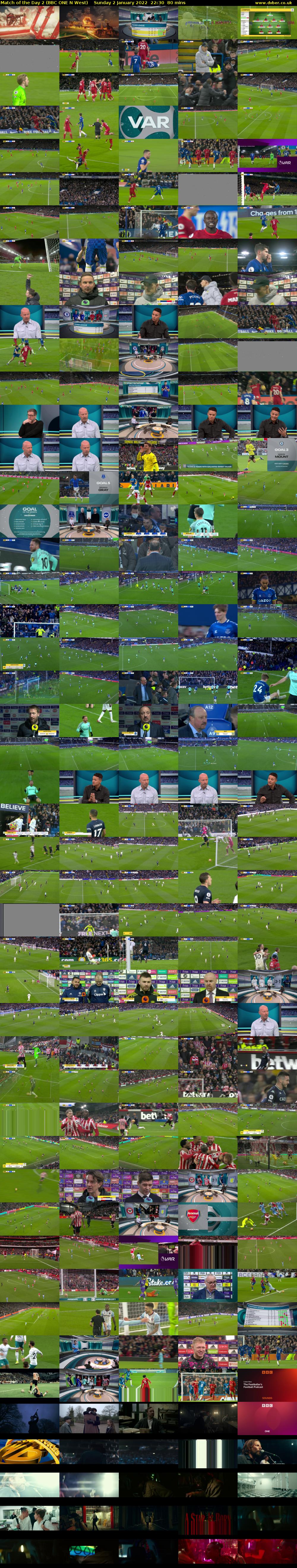 Match of the Day 2 (BBC ONE N West) Sunday 2 January 2022 22:30 - 23:50