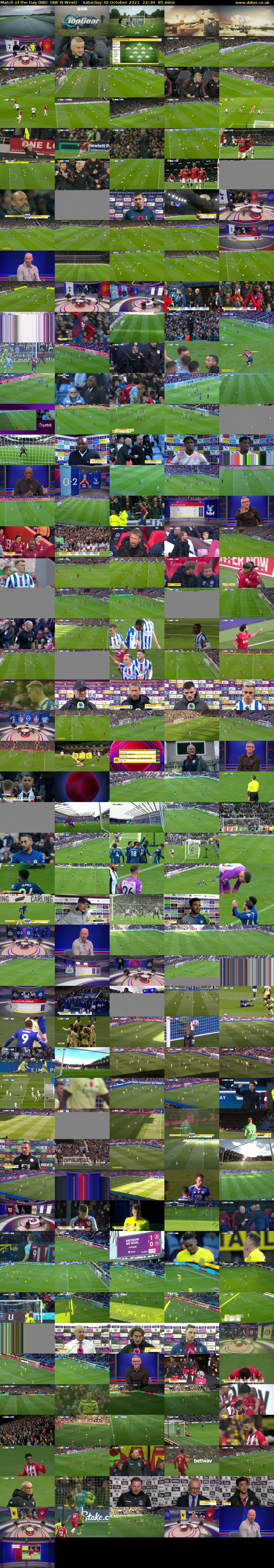 Match of the Day (BBC ONE N West) Saturday 30 October 2021 22:30 - 23:55