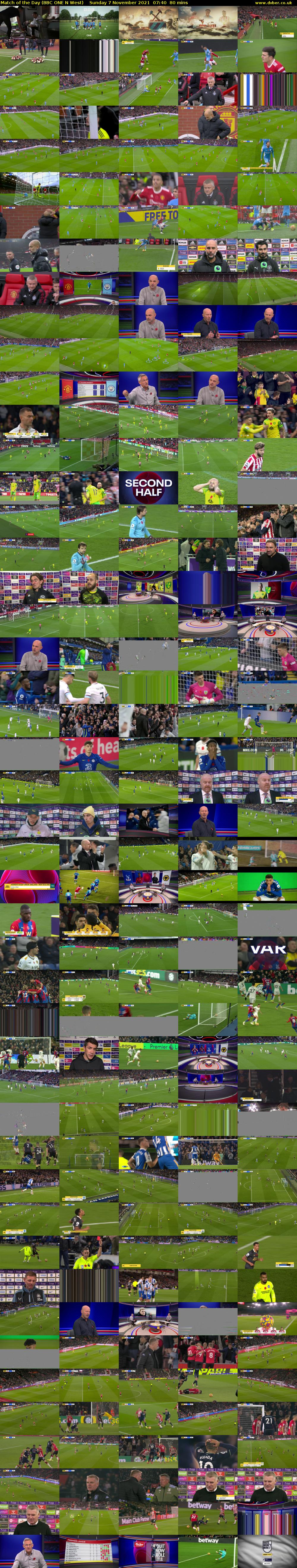 Match of the Day (BBC ONE N West) Sunday 7 November 2021 07:40 - 09:00