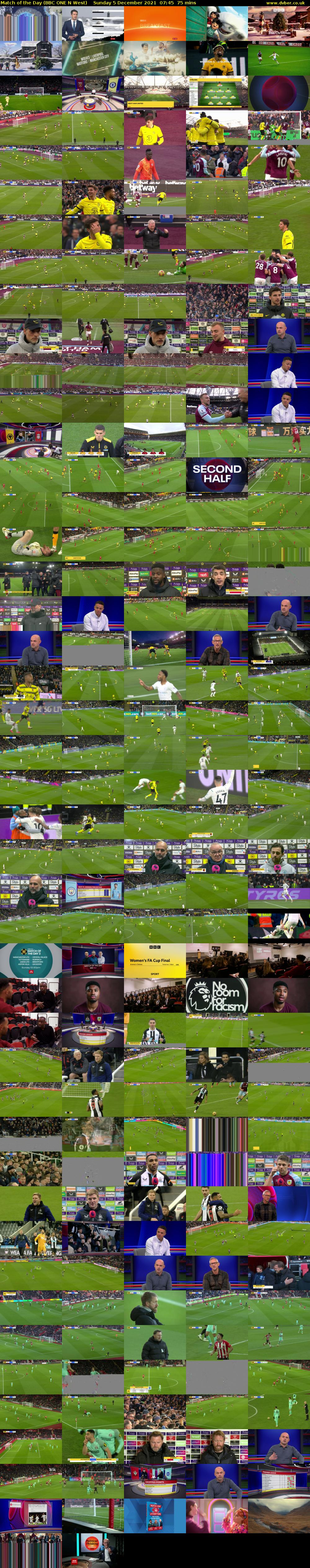 Match of the Day (BBC ONE N West) Sunday 5 December 2021 07:45 - 09:00