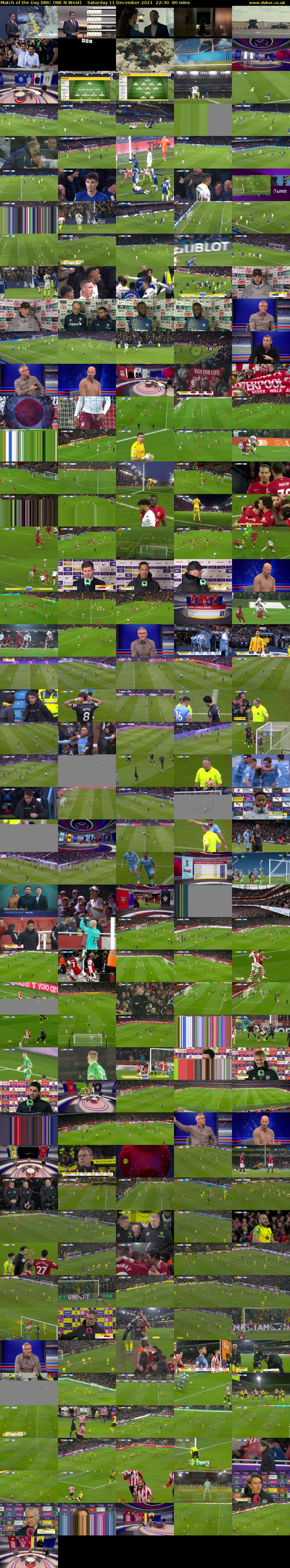 Match of the Day (BBC ONE N West) Saturday 11 December 2021 22:30 - 23:50