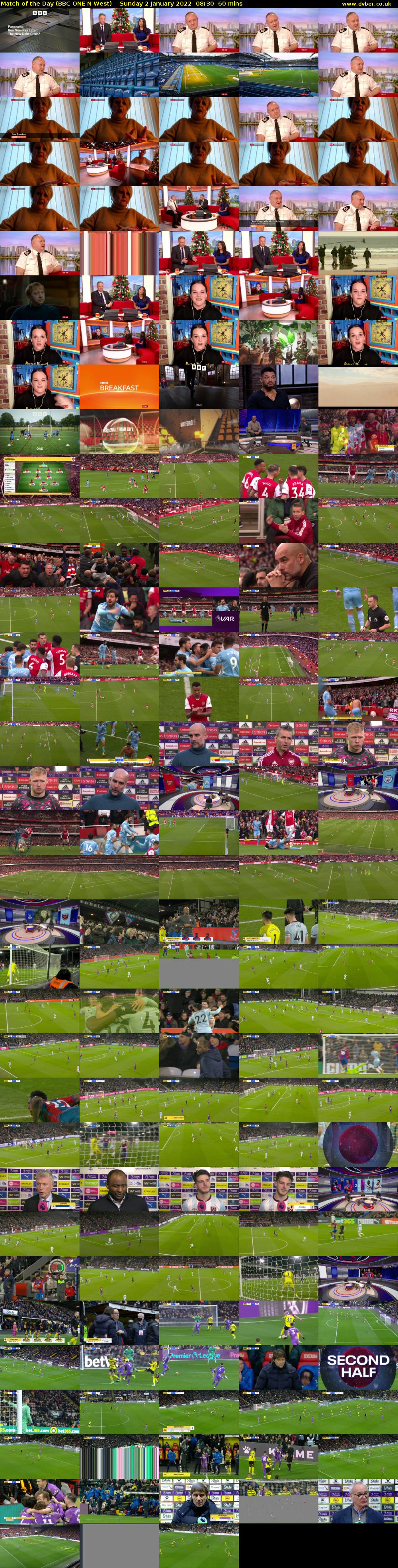 Match of the Day (BBC ONE N West) Sunday 2 January 2022 08:30 - 09:30