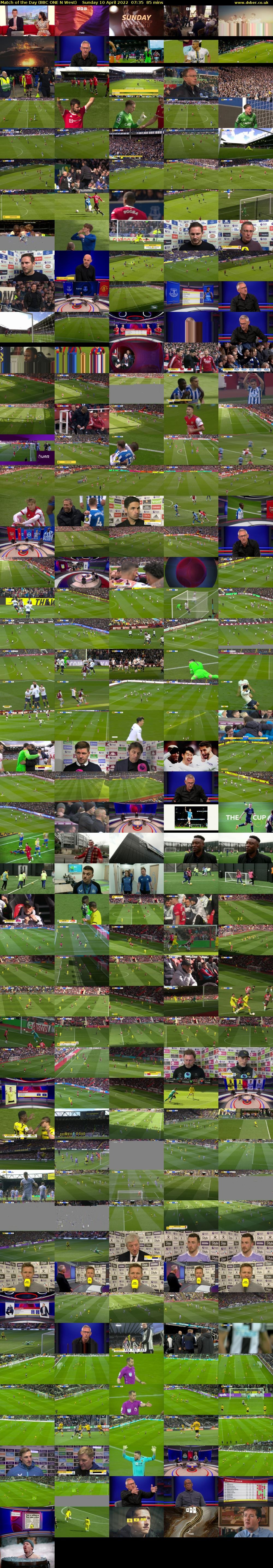 Match of the Day (BBC ONE N West) Sunday 10 April 2022 07:35 - 09:00