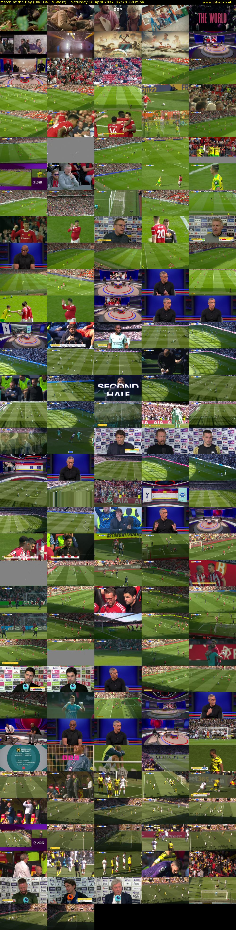Match of the Day (BBC ONE N West) Saturday 16 April 2022 22:20 - 23:20