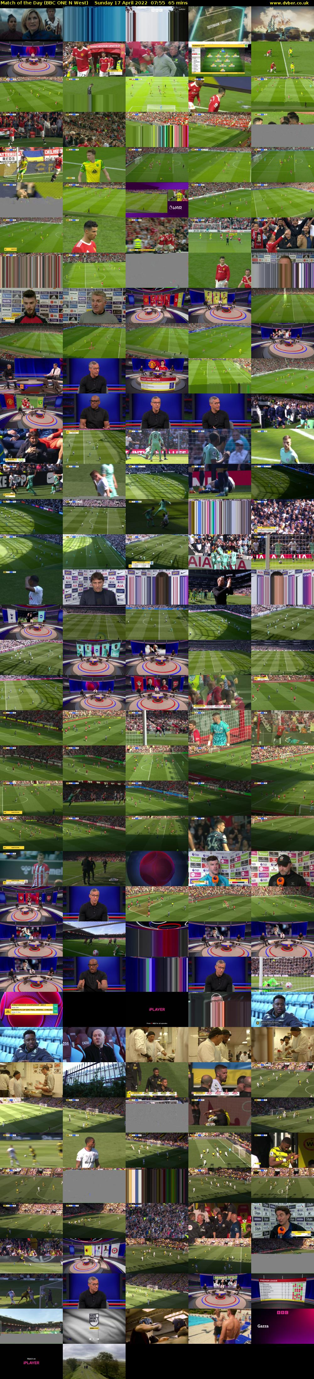 Match of the Day (BBC ONE N West) Sunday 17 April 2022 07:55 - 09:00