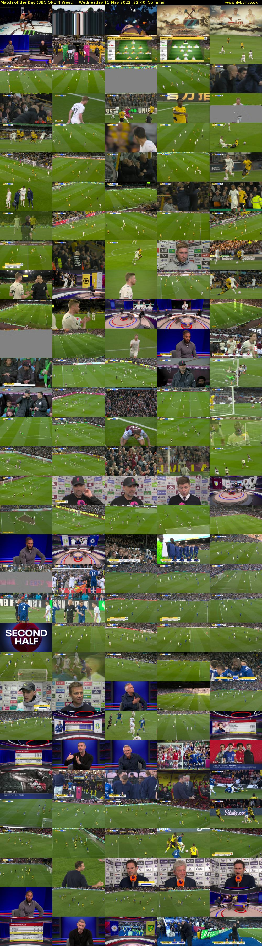 Match of the Day (BBC ONE N West) Wednesday 11 May 2022 22:40 - 23:35