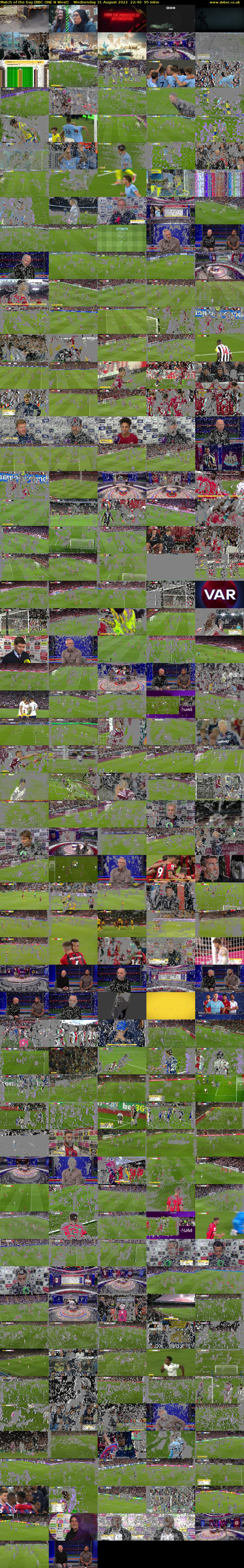 Match of the Day (BBC ONE N West) Wednesday 31 August 2022 22:40 - 00:15