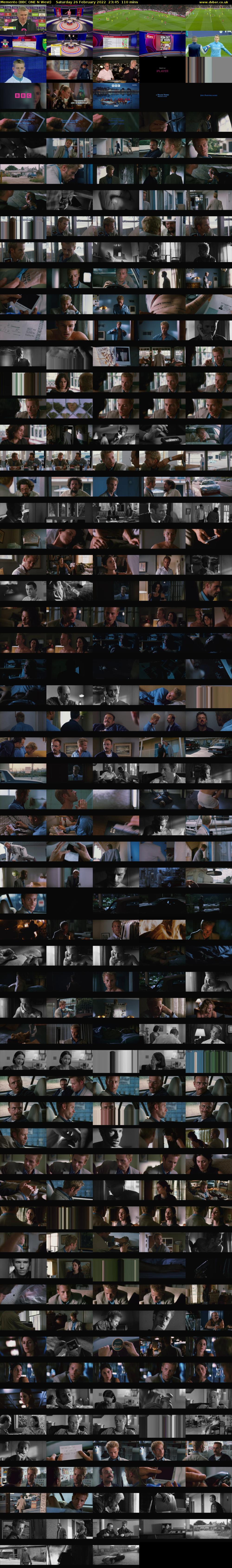 Memento (BBC ONE N West) Saturday 26 February 2022 23:45 - 01:35