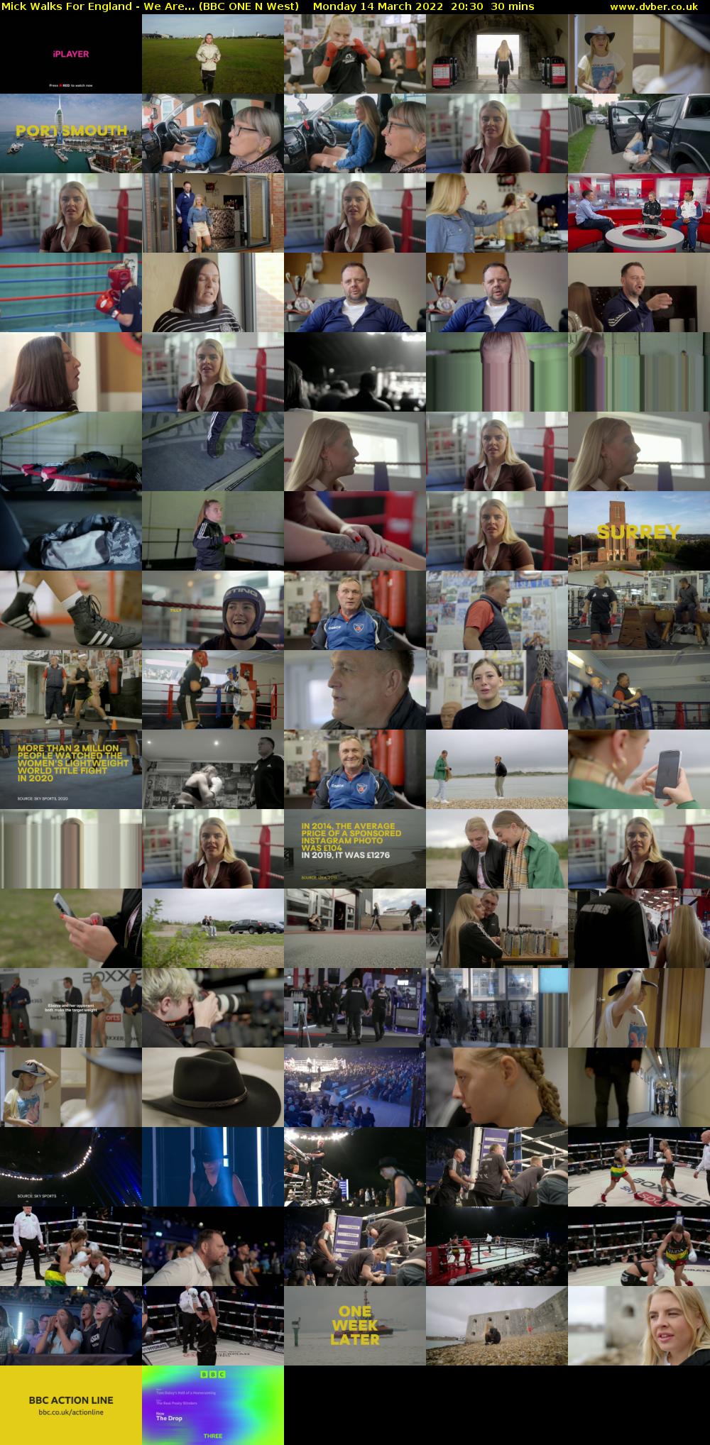 Mick Walks For England - We Are... (BBC ONE N West) Monday 14 March 2022 20:30 - 21:00