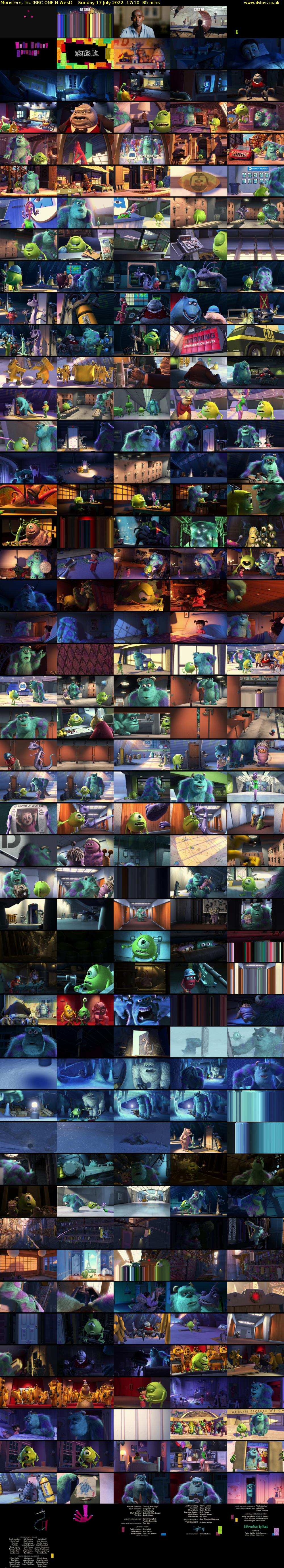 Monsters, Inc (BBC ONE N West) Sunday 17 July 2022 17:10 - 18:35