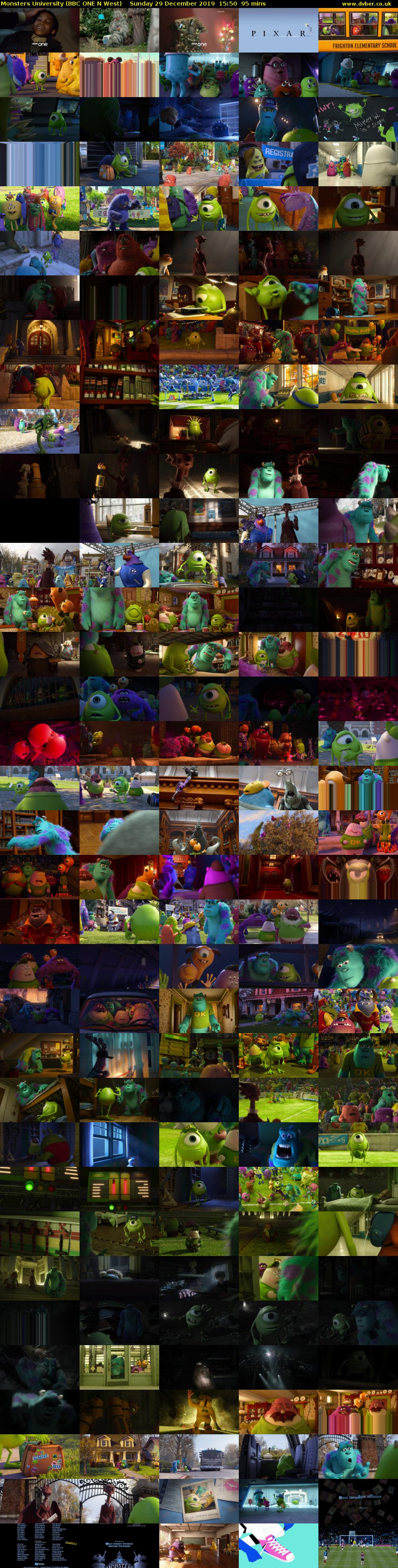 Monsters University (BBC ONE N West) Sunday 29 December 2019 15:50 - 17:25