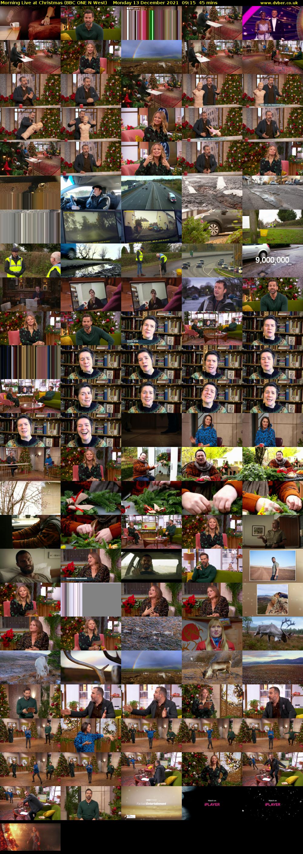 Morning Live at Christmas (BBC ONE N West) Monday 13 December 2021 09:15 - 10:00