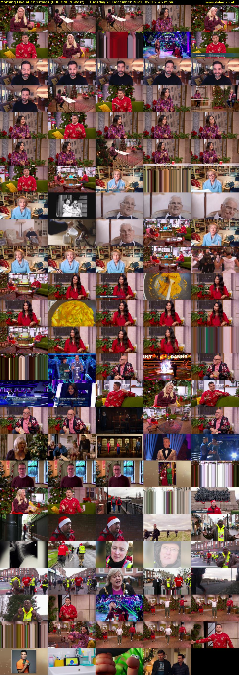 Morning Live at Christmas (BBC ONE N West) Tuesday 21 December 2021 09:15 - 10:00