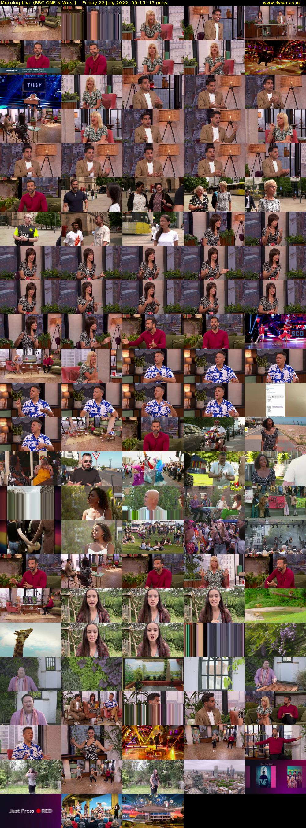 Morning Live (BBC ONE N West) Friday 22 July 2022 09:15 - 10:00