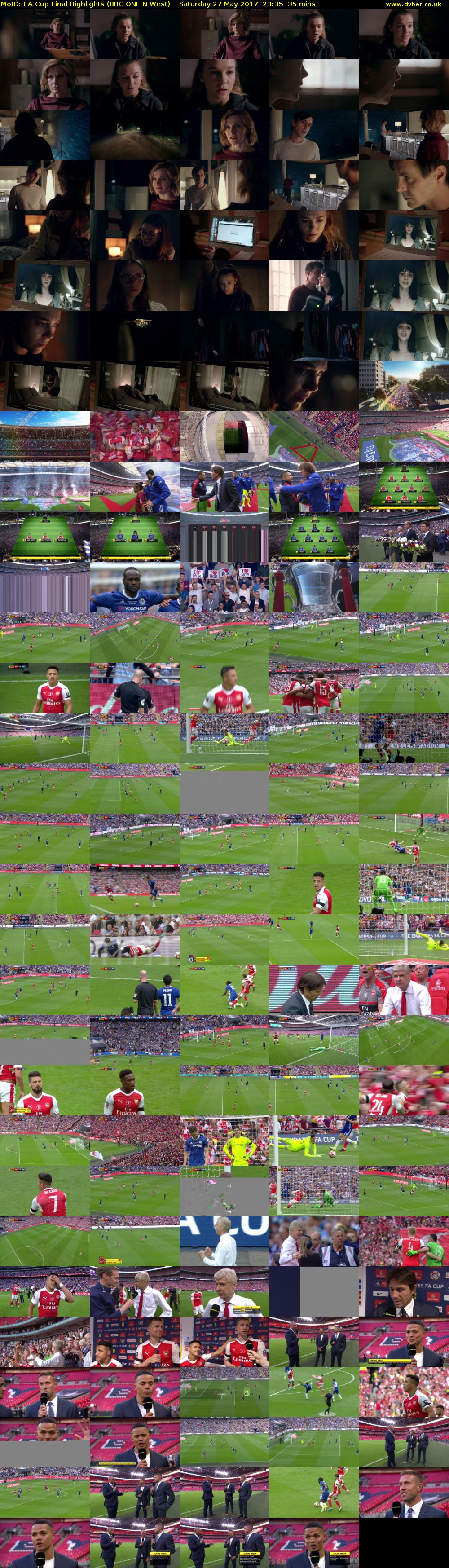 MotD: FA Cup Final Highlights (BBC ONE N West) Saturday 27 May 2017 23:35 - 00:10