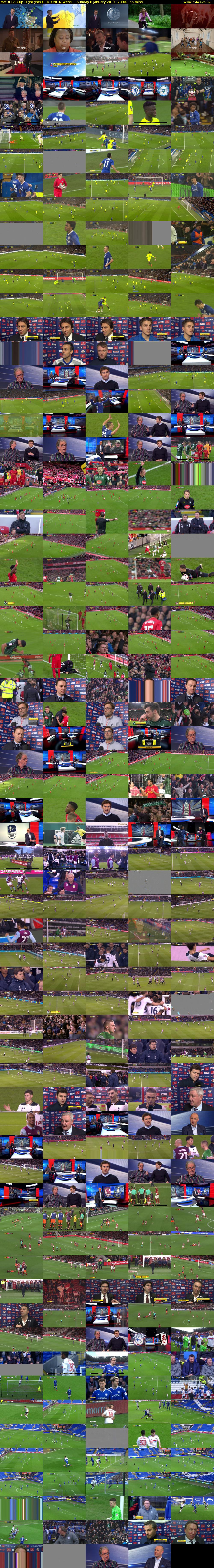MotD: FA Cup Highlights (BBC ONE N West) Sunday 8 January 2017 23:00 - 00:05