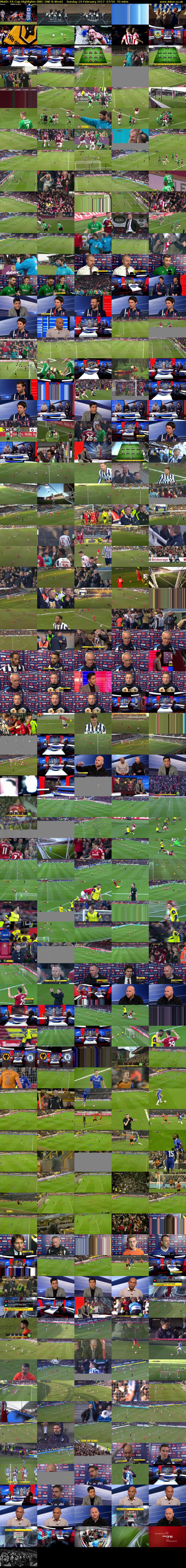 MotD: FA Cup Highlights (BBC ONE N West) Sunday 19 February 2017 07:50 - 09:00