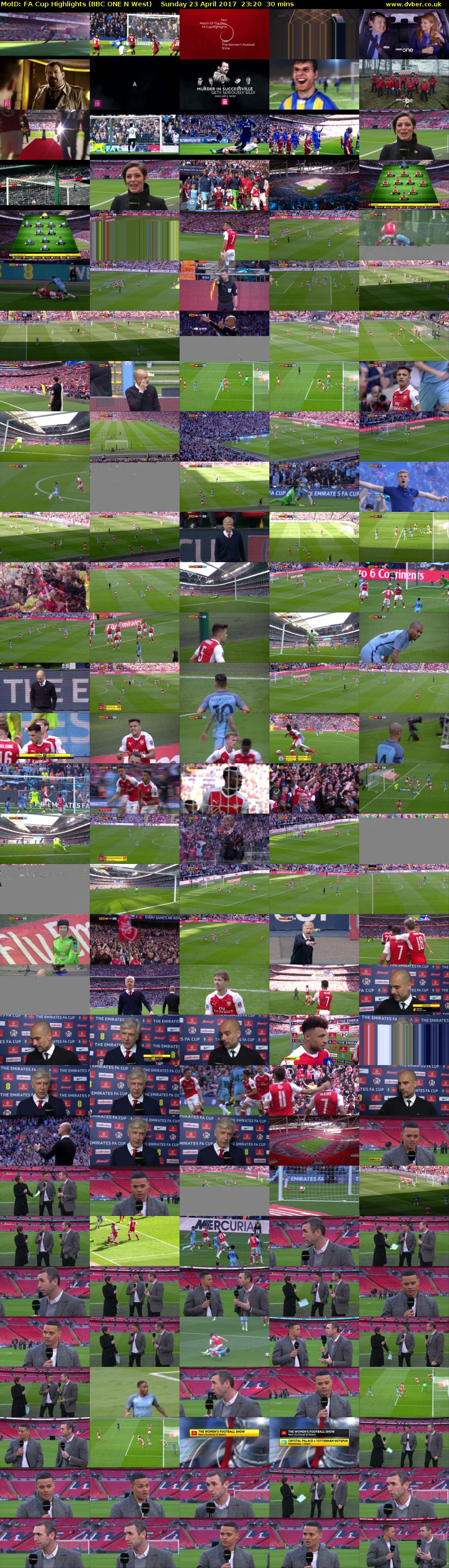 MotD: FA Cup Highlights (BBC ONE N West) Sunday 23 April 2017 23:20 - 23:50