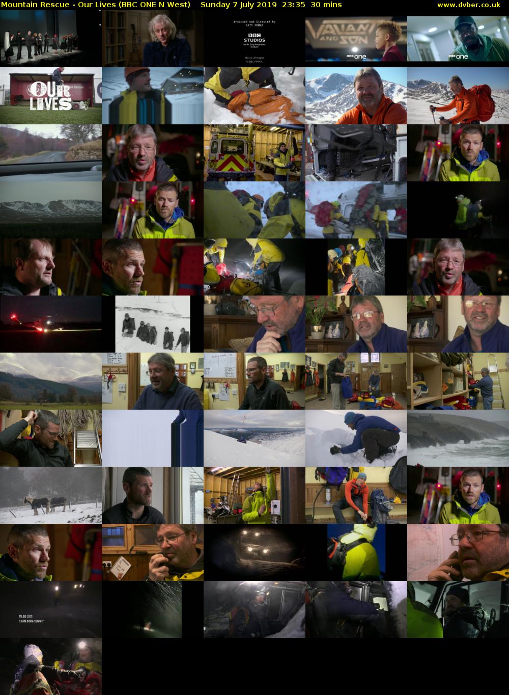Mountain Rescue - Our Lives (BBC ONE N West) Sunday 7 July 2019 23:35 - 00:05