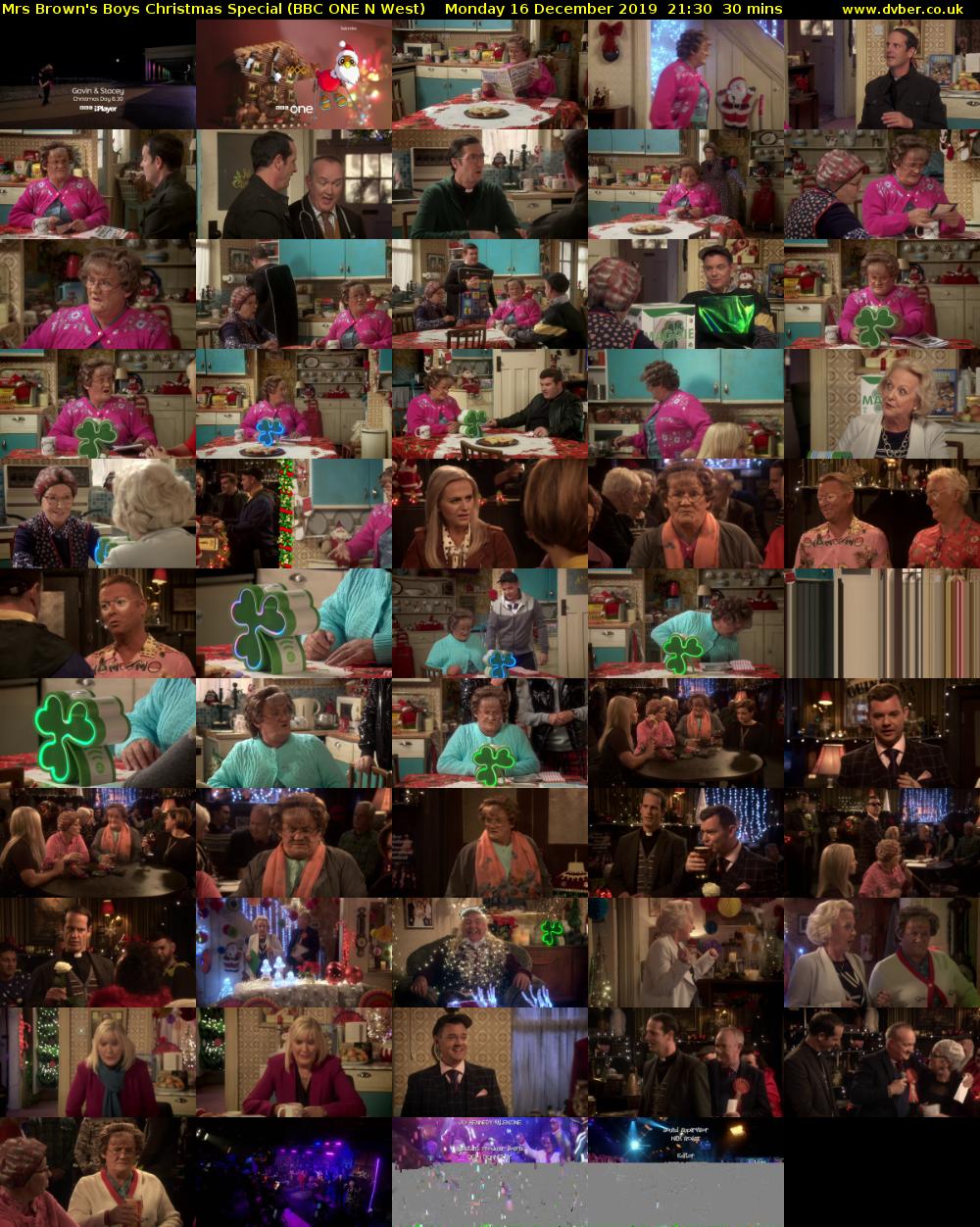Mrs Brown's Boys Christmas Special (BBC ONE N West) Monday 16 December 2019 21:30 - 22:00
