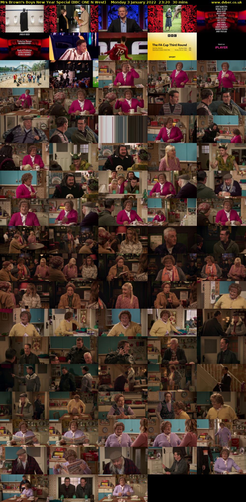 Mrs Brown's Boys New Year Special (BBC ONE N West) Monday 3 January 2022 23:20 - 23:50
