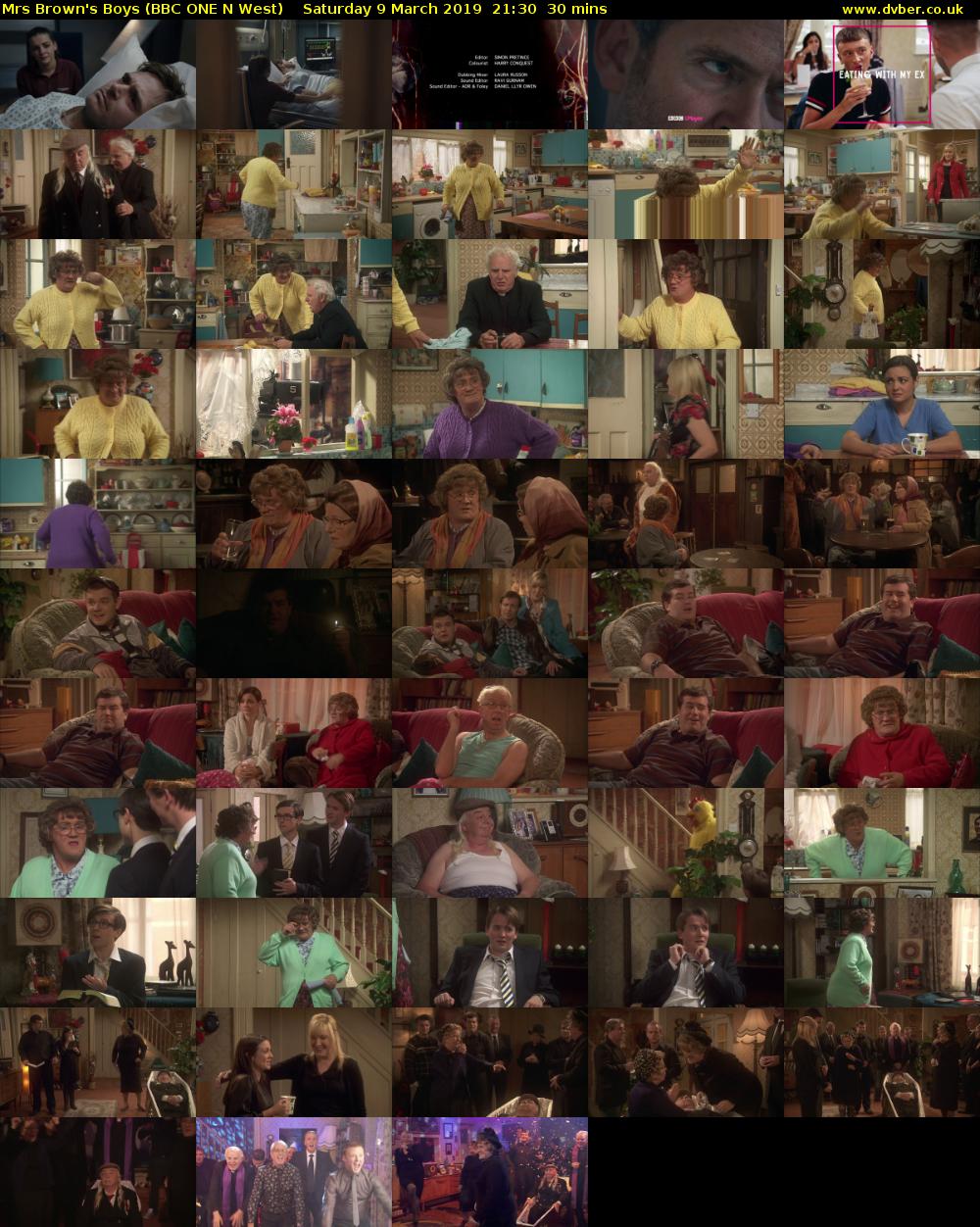 Mrs Brown's Boys (BBC ONE N West) Saturday 9 March 2019 21:30 - 22:00