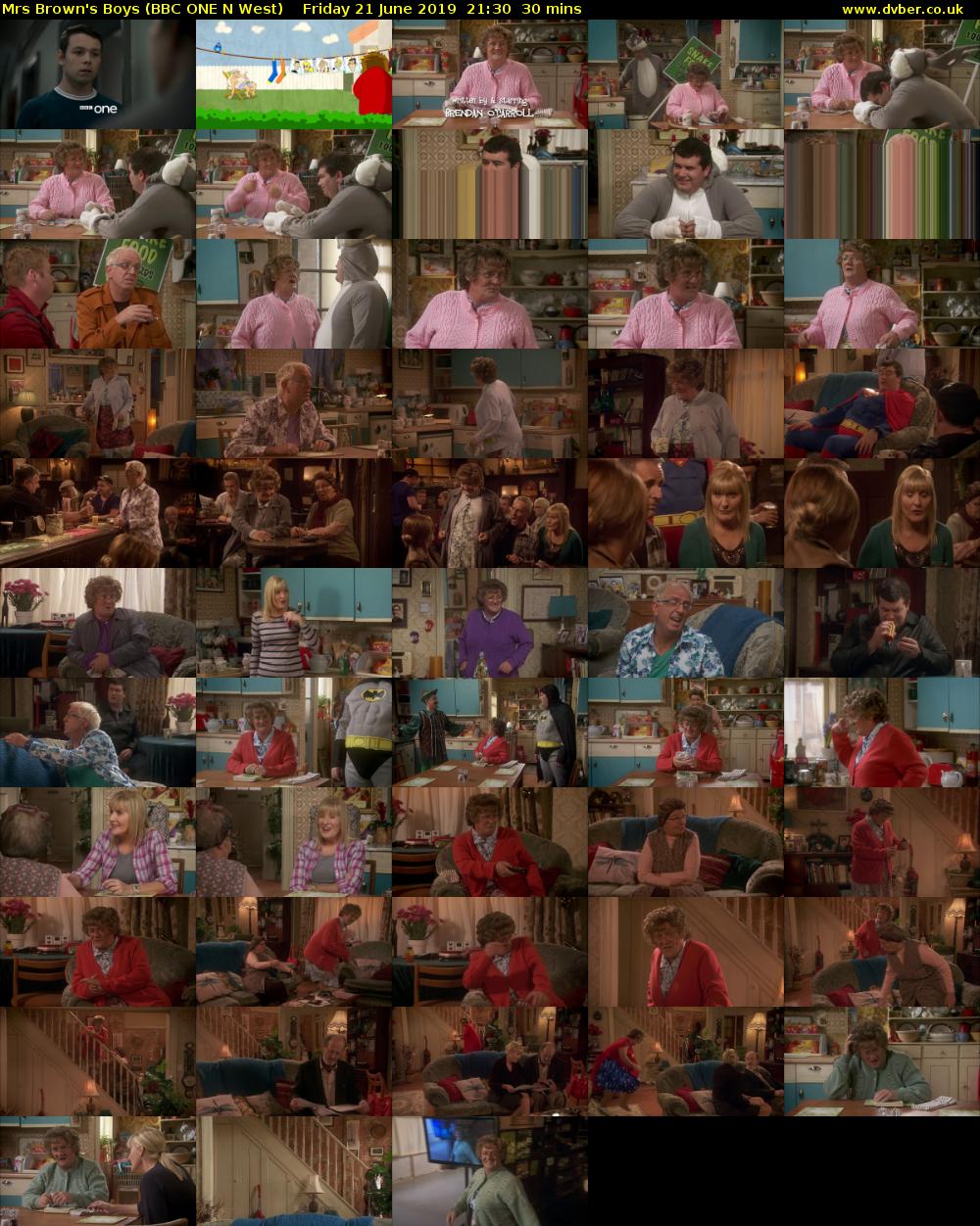 Mrs Brown's Boys (BBC ONE N West) Friday 21 June 2019 21:30 - 22:00