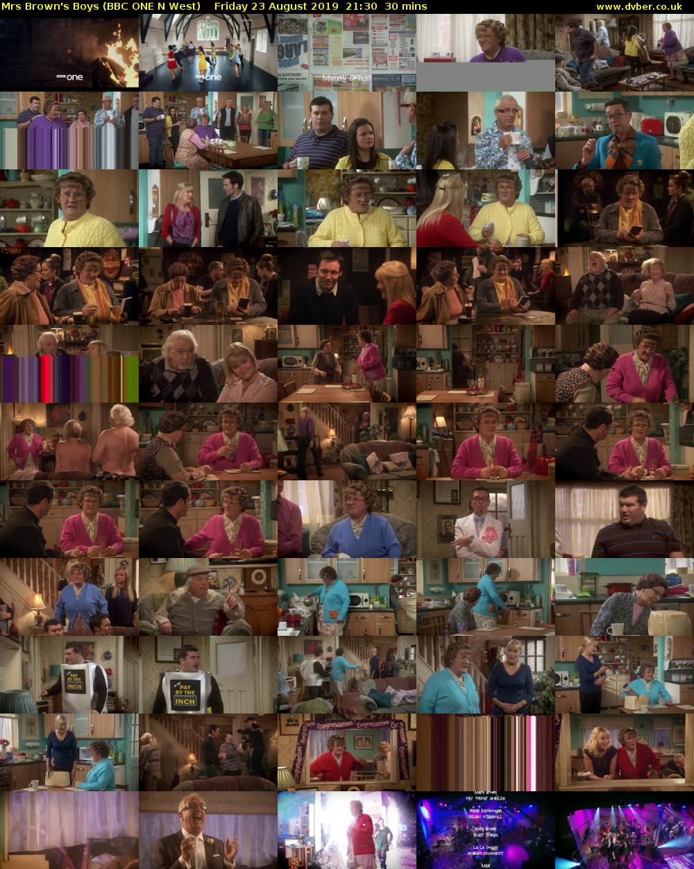 Mrs Brown's Boys (BBC ONE N West) Friday 23 August 2019 21:30 - 22:00
