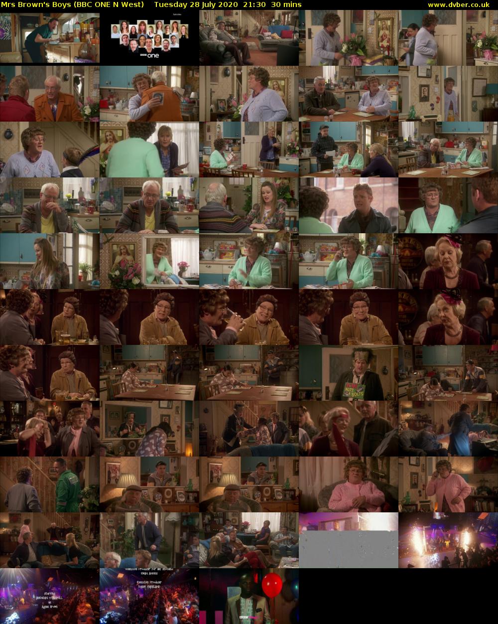 Mrs Brown's Boys (BBC ONE N West) Tuesday 28 July 2020 21:30 - 22:00