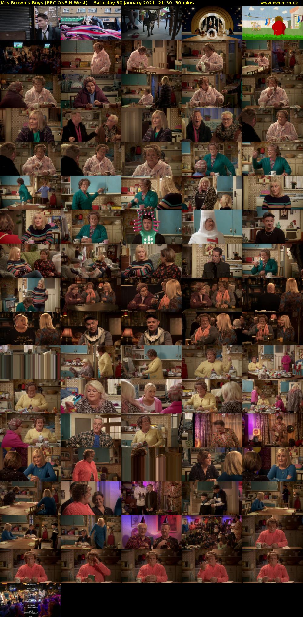 Mrs Brown's Boys (BBC ONE N West) Saturday 30 January 2021 21:30 - 22:00