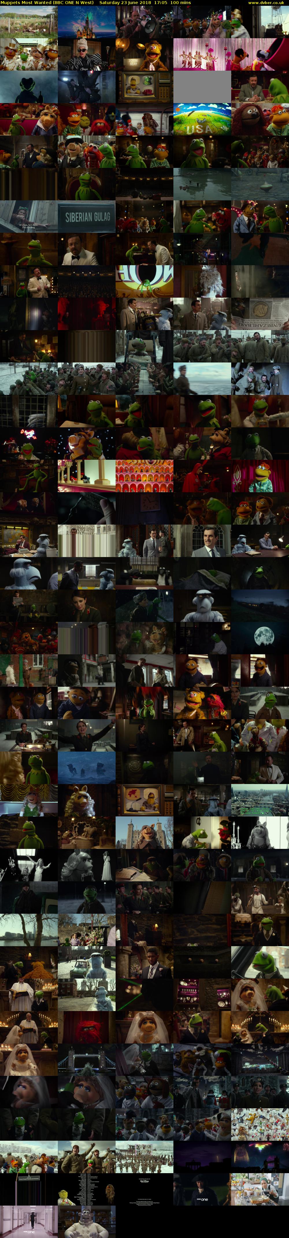 Muppets Most Wanted (BBC ONE N West) Saturday 23 June 2018 17:05 - 18:45