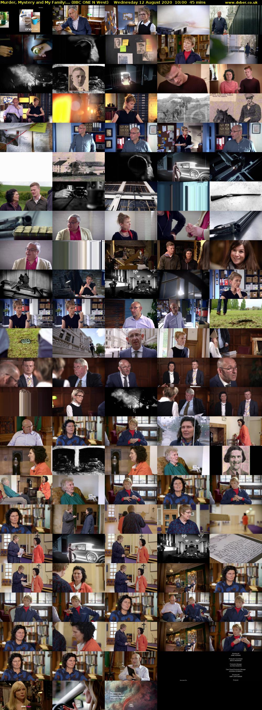 Murder, Mystery and My Family:... (BBC ONE N West) Wednesday 12 August 2020 10:00 - 10:45
