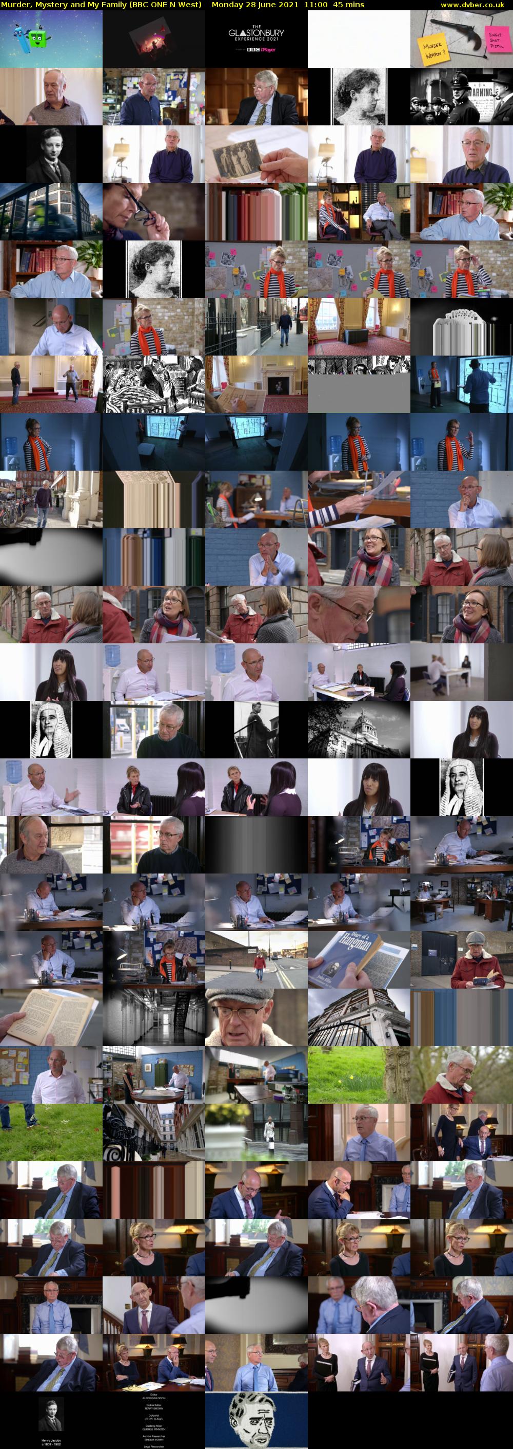 Murder, Mystery and My Family (BBC ONE N West) Monday 28 June 2021 11:00 - 11:45
