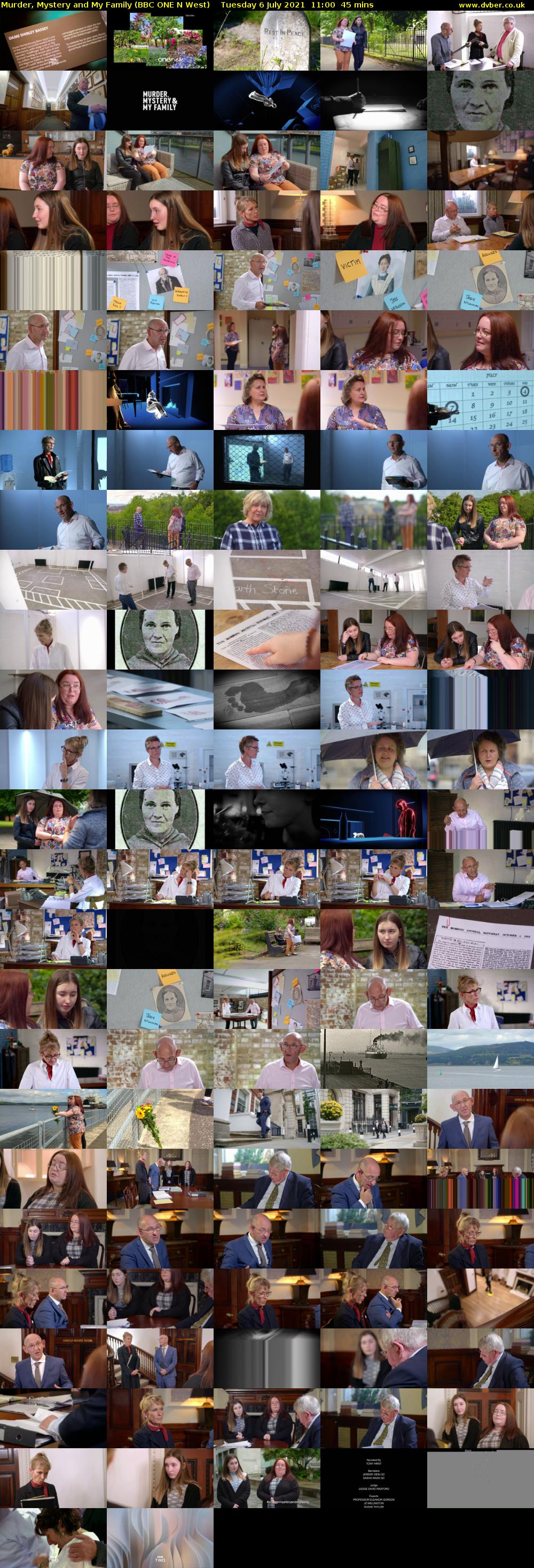 Murder, Mystery and My Family (BBC ONE N West) Tuesday 6 July 2021 11:00 - 11:45