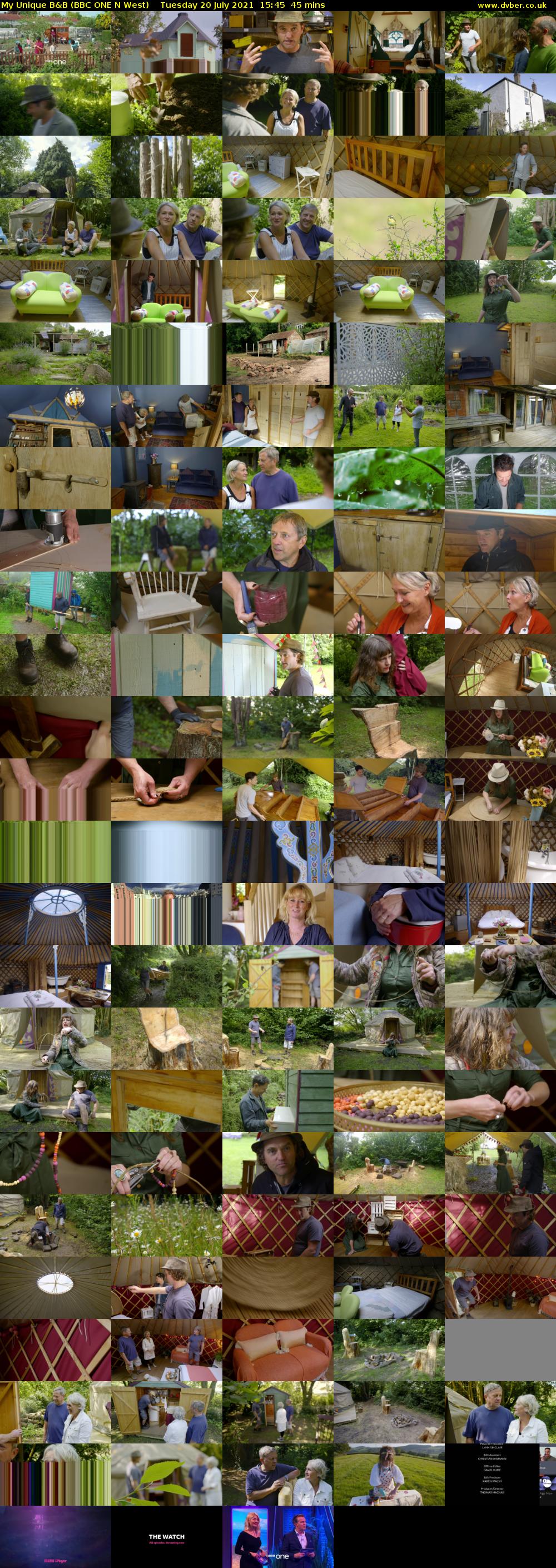 My Unique B&B (BBC ONE N West) Tuesday 20 July 2021 15:45 - 16:30